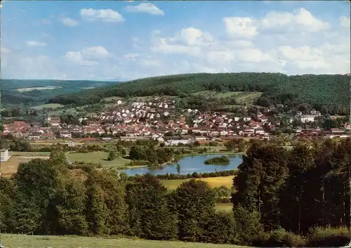 Ansichtskarte Bad König Panorama-Ansicht, Ortsansicht, Odenwald 1975