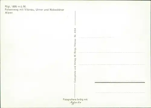 Vitznau Rigi, Felsenweg mit Vitznau, Urner und Nidwaldner Alpen 2000