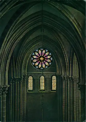 Genf Genève Innenansicht Kirchenfenster der Cathédrale St-Pierre 1980