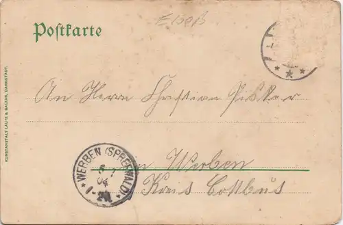 CPA Litho AK Zabern Saverne MB Tracht, Stadt, Post - Elsaß 1904