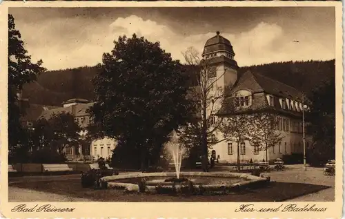 Postcard Bad Reinerz Duszniki-Zdrój Partie am Kurhaus 1938