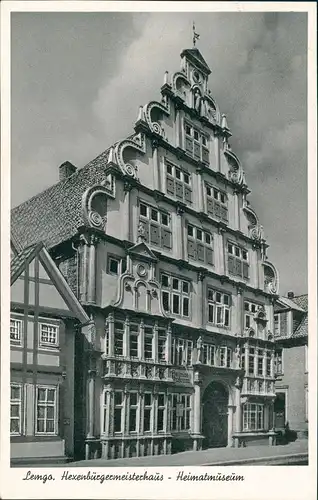 Lemgo Hexenbürgermeisterhaus Heimatmuseum Strassen Ansicht 1954