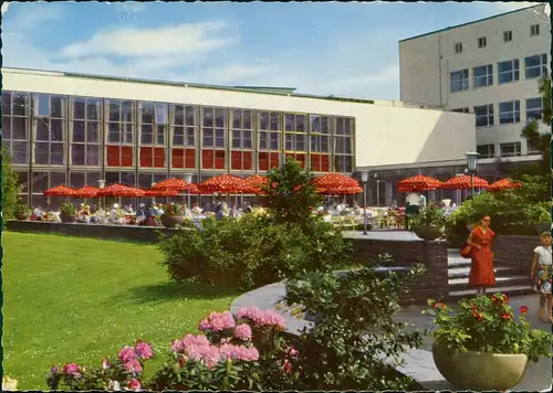 Ansichtskarte Bonn BONN - Bundeshaus Terrasse mit Plenarsaal 1963