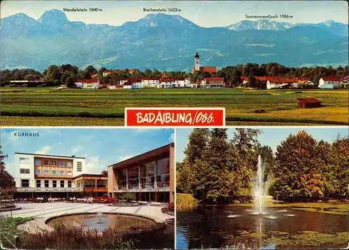 Ansichtskarte Bad Aibling Mehrbild-AK mit 3 Echtfoto-Ansichten 1974