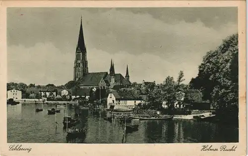 Ansichtskarte Schleswig (Sleswig/Slesvig) Holmer Bucht 1932