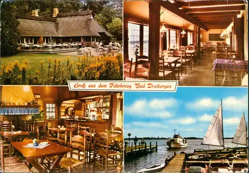 Dreibergen-Bad Zwischenahn Ammerländer Gaststätte Fährkroog Mehrbildkarte 1977