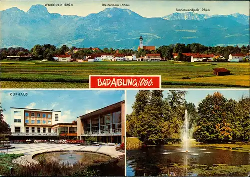 Ansichtskarte Bad Aibling Mehrbild-AK mit 3 Echtfoto-Ansichten 1974 #