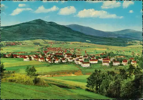 Ansichtskarte Bad Kötzting Blick ins Zellertal Panorama-Ansicht 1970