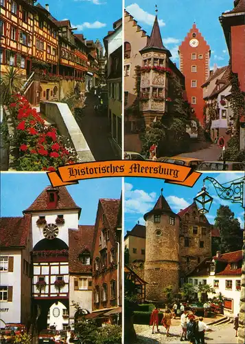 Meersburg Mehrbild-AK mit Steigstraße, Obertor, Schloß Bärenbrunnen 1940