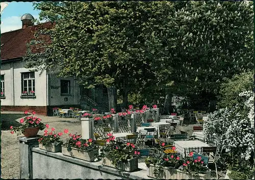 Niederhöchstadt-Eschborn Restaurant Anton Bommersheim, Lokal mit Biergarten 1964