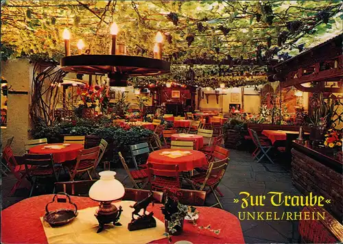 Unkel Weinhaus Wein Lokal Zur Traube Fam. Korf Innenansicht 1980