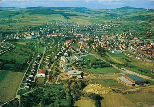 Ansichtskarte Engen (Hengau) Luftaufnahme Totalansicht vom Flugzeug aus 1990