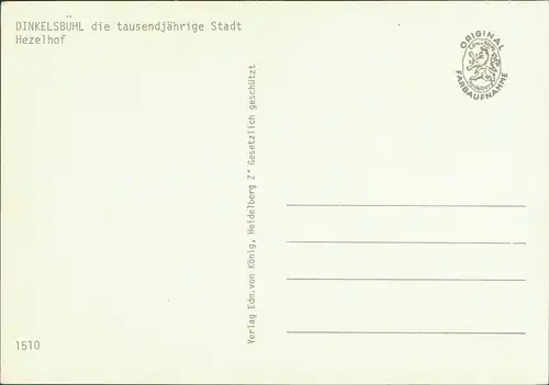 Ansichtskarte Dinkelsbühl Hezelhof 1975