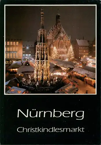 Ansichtskarte Nürnberg Christkindlesmarkt Nürnberg 1980