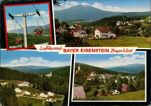 Bayerisch Eisenstein Umland-Ansichten ua. Arber-Lift, Panorama-Ansichten 1973