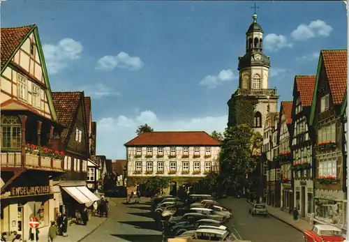 Ansichtskarte Rinteln Marktplatz mit Kirche 1975