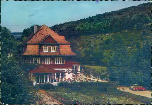Ansichtskarte Bad Mergentheim Kurhotel-Café-Restaurant Erlenbachtal 1963