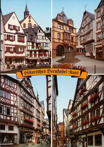 Bernkastel-Kues Mehrbildkarte 4 Ansichten Historisches Bernkastel-Kues 1980