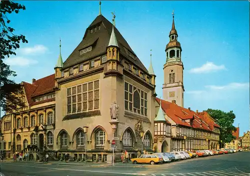 Ansichtskarte Celle Bomann Museum Strassen Ansicht Autos 1988