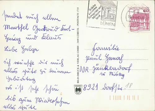 Lünen (Westfalen) 2-Bild-Karte Gruss aus Lünen an der Lippe 1984