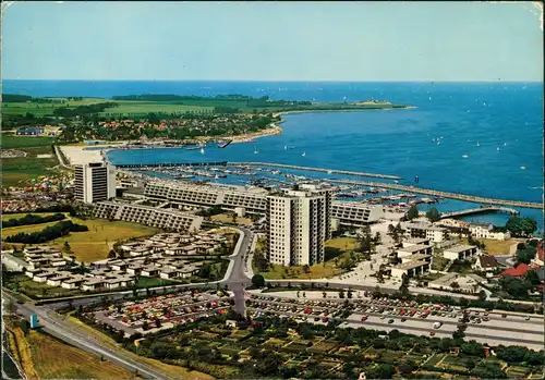 Schilksee-Kiel Luftbild Luftaufnahme mit Blick auf Ostseebad Strande 1975