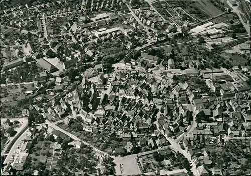Haslach im Kinzigtal Luftaufnahme Panorama vom Flugzeug aus 1966
