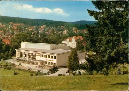 Ansichtskarte Braunlage Kurverwaltung Kurhaus Blick Achtermann 1967