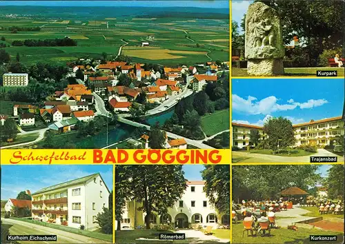 Bad Gögging-Neustadt a.d.Donau Kurheim Eichschmid Trajansbad, Kurpark uvm. 1976