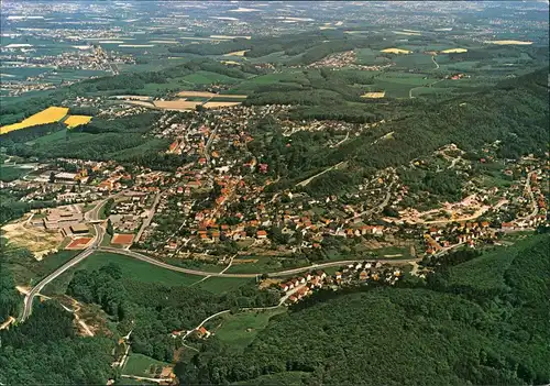 Oerlinghausen Luftbild Stadt im Teutoburger Wald v. Flugzeug aus 1983