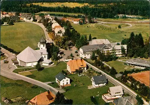 Ansichtskarte Hinterzarten Luftaufnahme Ortsansicht vom Flugzeug aus 1971