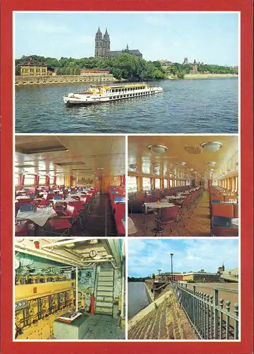 Ansichtskarte Magdeburg MS Erich Weinert 1984