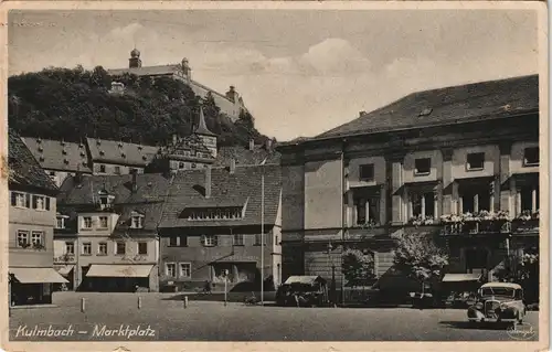 Ansichtskarte Kulmbach Marktplatz, Mercedes Benz 1932