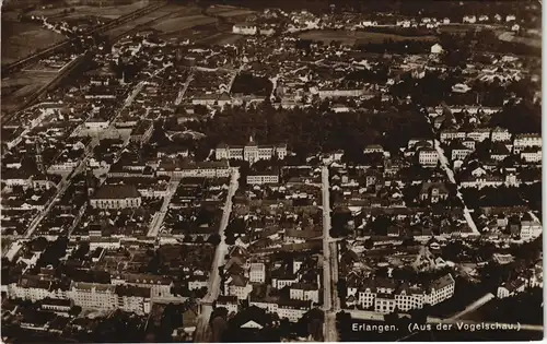 Ansichtskarte Erlangen Luftbild aus großer Höhe 1929