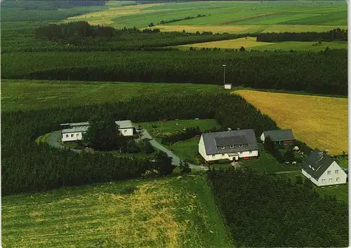 Ulrichstein Ferienheim Tannenhöhe vom Flugzeug aus Luftaufnahme 1975