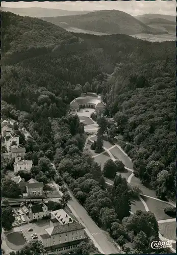 Ansichtskarte Bad Wildungen Luftbild Kurpark und Wandelhalle 1956