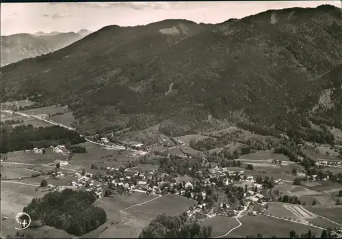 Ansichtskarte Bad Heilbrunn Luftbild Fliegeraufnahme 1969