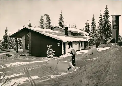 Fichtelberg (Oberfranken) Wintersportzentru Klausenlift Bayreuther Haus 1960