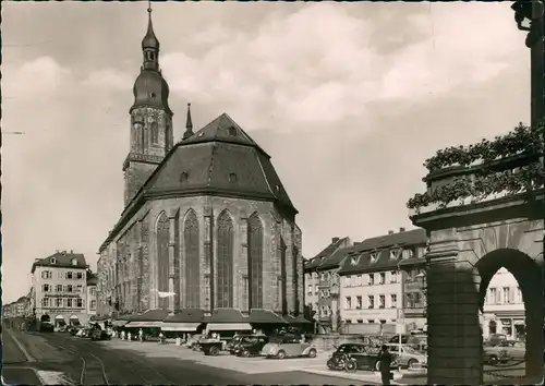 Ansichtskarte Heidelberg Heiliggeistkirche Hl. Geistkirche Kirche 1955