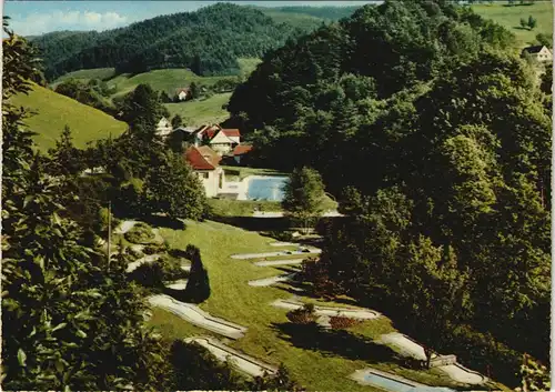 Bad Peterstal-Griesbach Panorama-Ansicht Renchtal Blick auf Freibad 1970