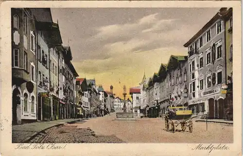 Bad Tölz Marktplatz Marktstraße Ortspartie Geschäfte & Lokale 1930