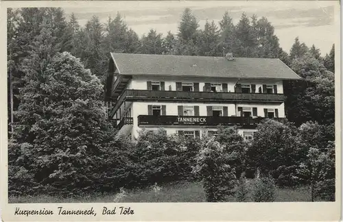 Ansichtskarte Bad Tölz Kurpension Tanneneck Inh. Franz Paul Zistl 1935