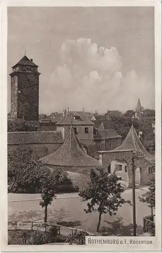 Ansichtskarte Rothenburg ob der Tauber Rödertor, Stadt - Straße 1928
