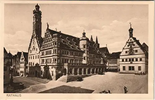 Ansichtskarte Rothenburg ob der Tauber Rathaus 1913