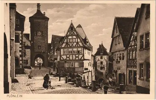 Ansichtskarte Rothenburg ob der Tauber PLÖNLEIN 1928