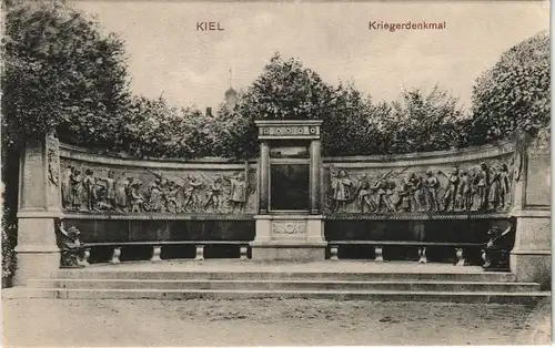 Ansichtskarte Kiel Kriegerdenkmal 1911