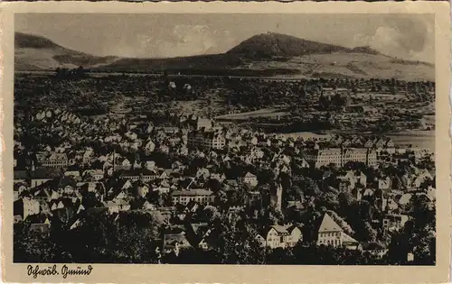 Ansichtskarte Schwäbisch Gmünd Blick auf die Stadt 1932