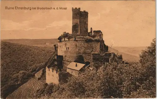 Ansichtskarte Brodenbach Ehrenburg 1913
