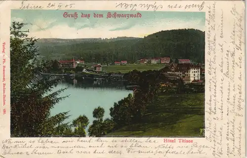 Ansichtskarte Titisee-Neustadt Hotel Titisee 1905