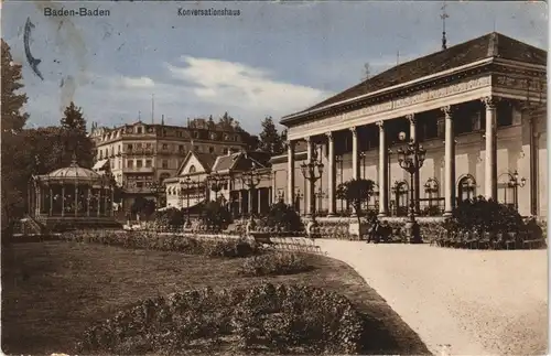 Ansichtskarte Baden-Baden Konversationshaus - color AK 1911