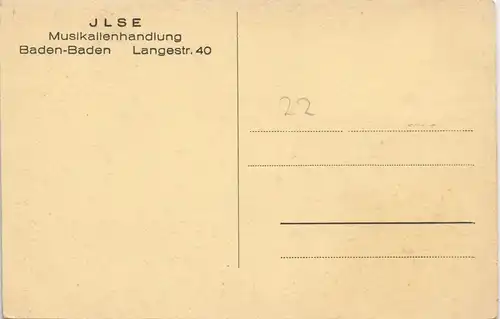 Ansichtskarte Baden-Baden Hotel „Brenner's Kurhof" 1916